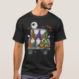 Camiseta Halloween Monster Truck Pumpkins Gnomos