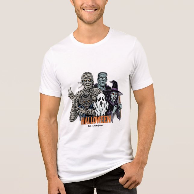 Camiseta Halloween Monsters Tshirt (Frente)