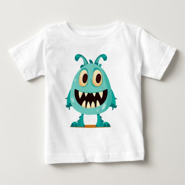 Camiseta Halloween/Monstro/desenho animado  (Frente)
