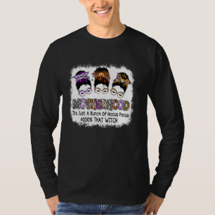 Camiseta Halloween Motherhood Messy Bun Witch Bunch Of Hocu
