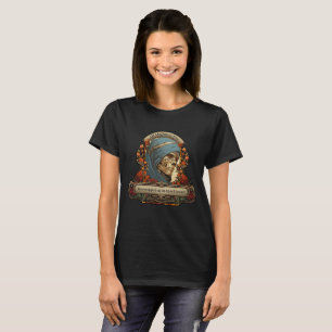 Camiseta Halloween Mummy Skeleton Engraçado Citação Persona