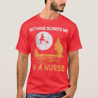 Camiseta Halloween Nada me assusta, sou enfermeira.