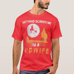 Camiseta Halloween Nada me assusta, sou mulher parteira