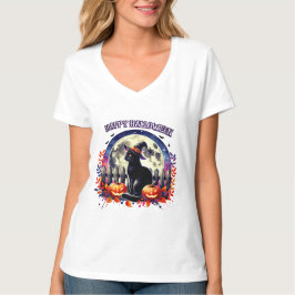 Camiseta "Halloween Night Magic" Black Cat Shirt