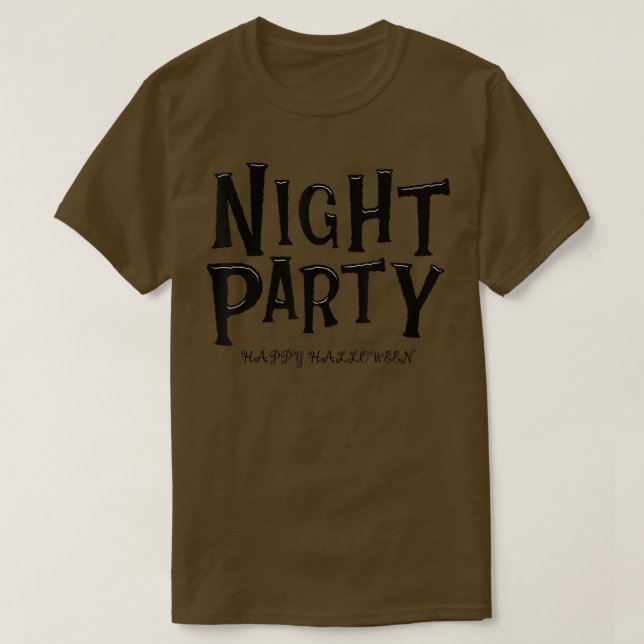 Camiseta Halloween Night Party Costume  (Frente do Design)