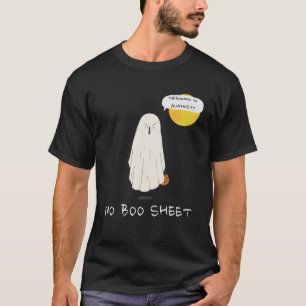Camiseta Halloween No August Pun   Fantasma, SEM FOLHA