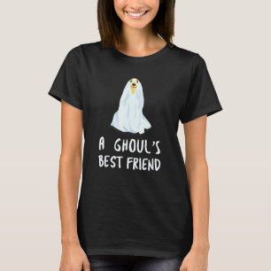 Camiseta Halloween O Melhor Amigo de um Monstro Cão Fantasm