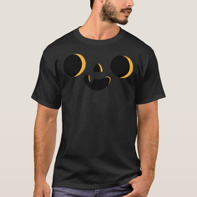 Camiseta Halloween Orange Happy Legal Pumpkin Face Emoji Po (Frente)