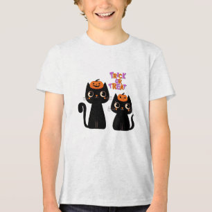 Camiseta Halloween/outono/Outono/Abóbora/gato