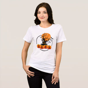Camiseta Halloween para cara de abóbora