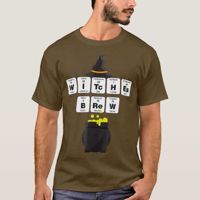 Camiseta Halloween para Professores de Ciência e Química Mu (Frente)