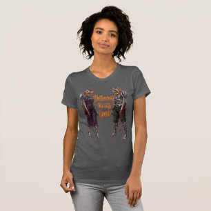 Camiseta Halloween Para Sempre No Meu Coração Abóbora Gótic
