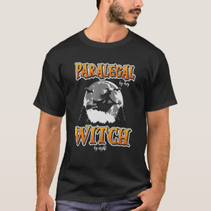 Camiseta Halloween Paralegal Witch Funny Cute Lawyer Women