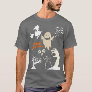 Camiseta Halloween Party Gift Idea Skeleton Happy Halloween