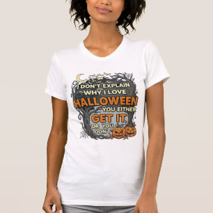 Camiseta Halloween Pegue-o Árvore Abóbora Morcegos Teia de