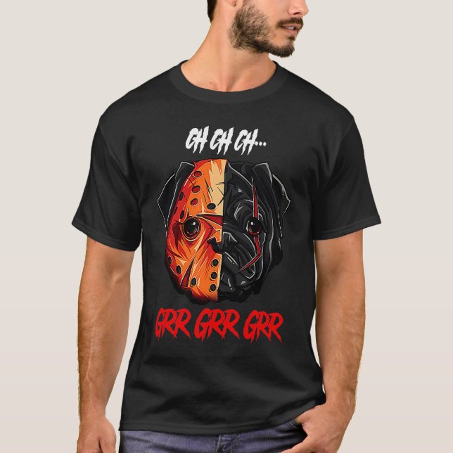 Camiseta Halloween, perigoso touro, horror (Frente)