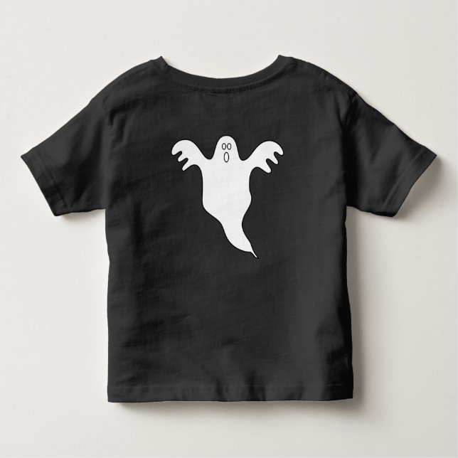 Camiseta HALLOWEEN Personalizado COSTUME Engraçado Bebê Cut (Verso)