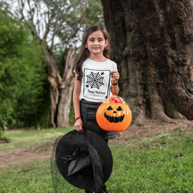 Camiseta Halloween personalizado da teia (Criador carregado)