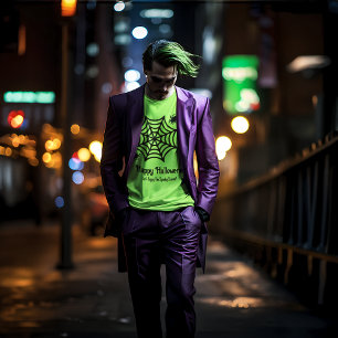 Camiseta Halloween personalizado da teia