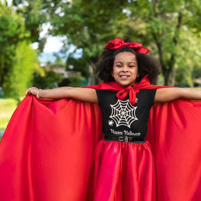 Camiseta Halloween personalizado da teia (Criador carregado)