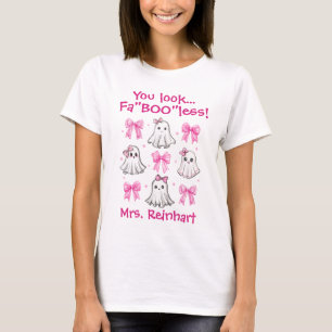 Camiseta Halloween Personalizado Professora FaBOOless