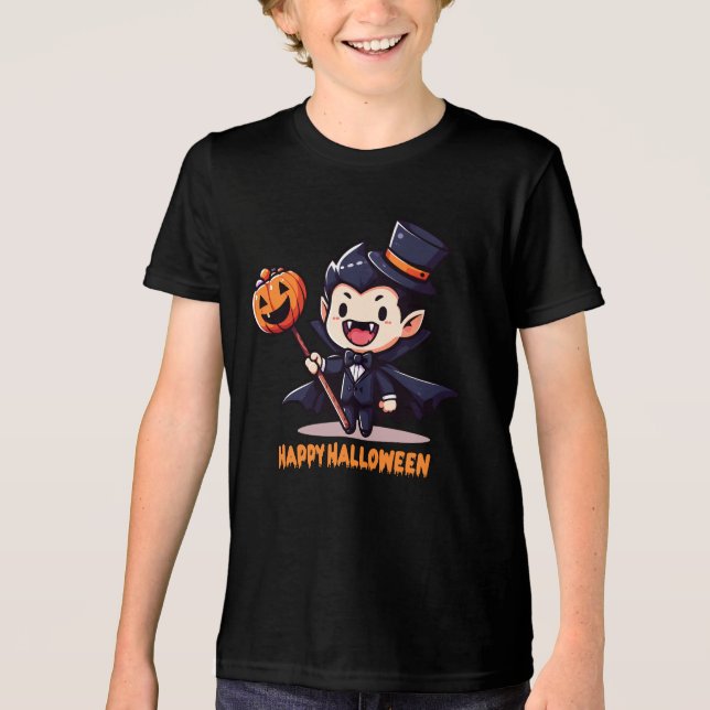 Camiseta Halloween - Petit vampire enfantin (Frente)