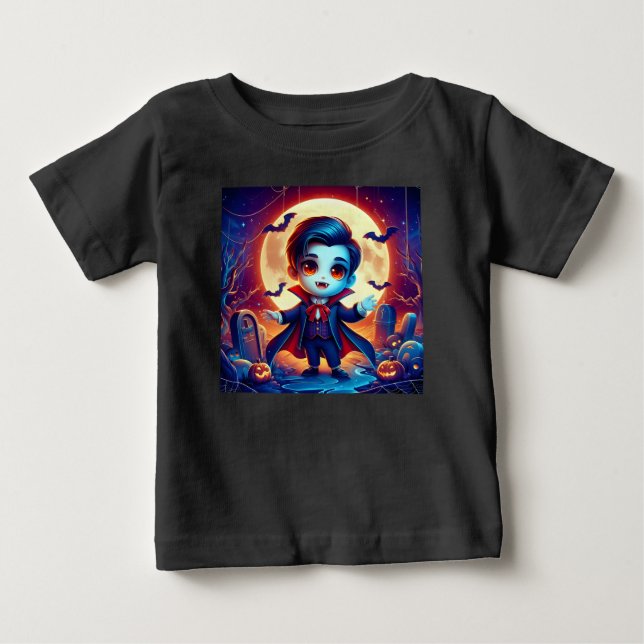 Camiseta Halloween - petit vampire mignon (Frente)