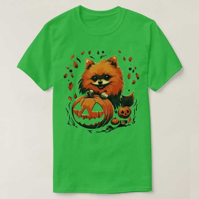 Camiseta Halloween Pomeraniano (Frente do Design)