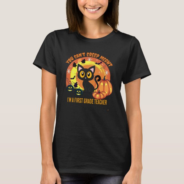 Camiseta Halloween - Primeiro Grau Professor-Spooky-Kinderj (Frente)