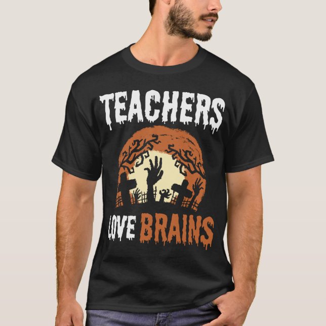 Camiseta Halloween Professor Brain Lover (Frente)