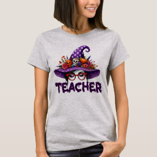 Camiseta Halloween Professor Witch Hat Tshirt