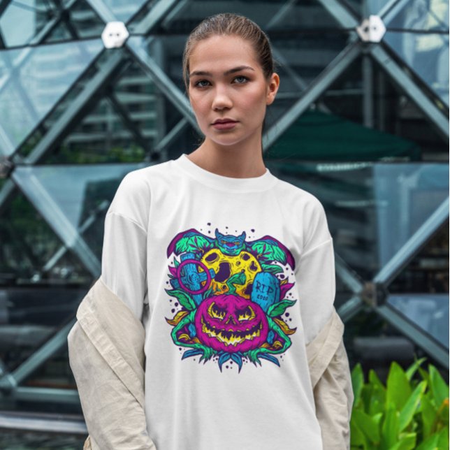 Camiseta Halloween Psicodélico (Criador carregado)