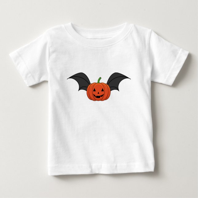 Camiseta Halloween Pumpkin Bat (Frente)