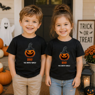 Camiseta Halloween Pumpkin "BOO!" - Nome Personalizado