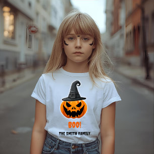 Camiseta Halloween Pumpkin "BOO!" - Nome Personalizado