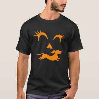Camiseta Halloween Pumpkin Dachshund Jack-o-lantern