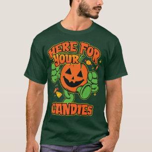 Camiseta Halloween Pumpkin está aqui para sua Candies Graph