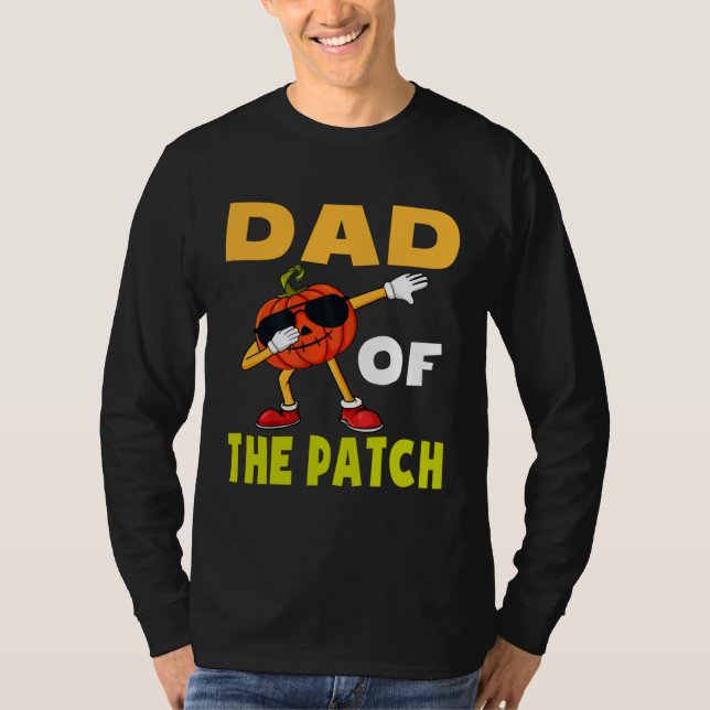 Camiseta Halloween Pumpkin Patch Dad Of The Patch Jack O La (Frente)