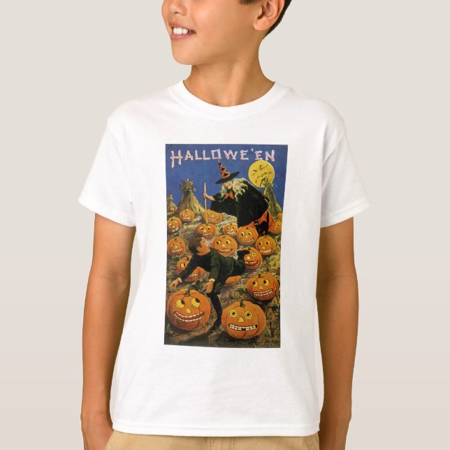 Camiseta Halloween Pumpkin Patch Nightmare (Frente)