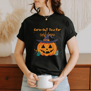 Camiseta Halloween Pumpkin Self Care