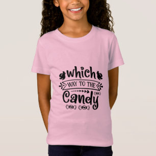 Camiseta Halloween Que Caminho Para O Aniversário Do Docinh