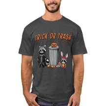 Halloween Raccoon Siblings - Trick ou Trash