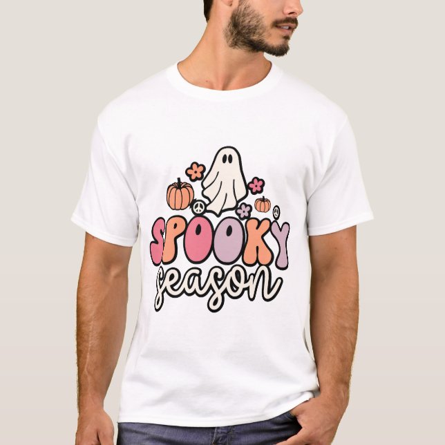 Camiseta Halloween retrô (Frente)