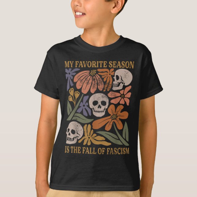 Camiseta Halloween Retro My Favorite Season Is The Fall Of  (Frente)