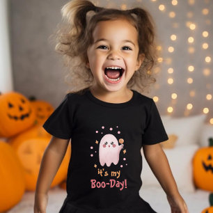 Camiseta Halloween Rosa Bonito É minha Festa de aniversário