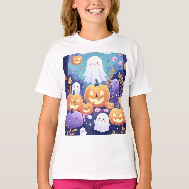 Camiseta Halloween Roxo (Frente)