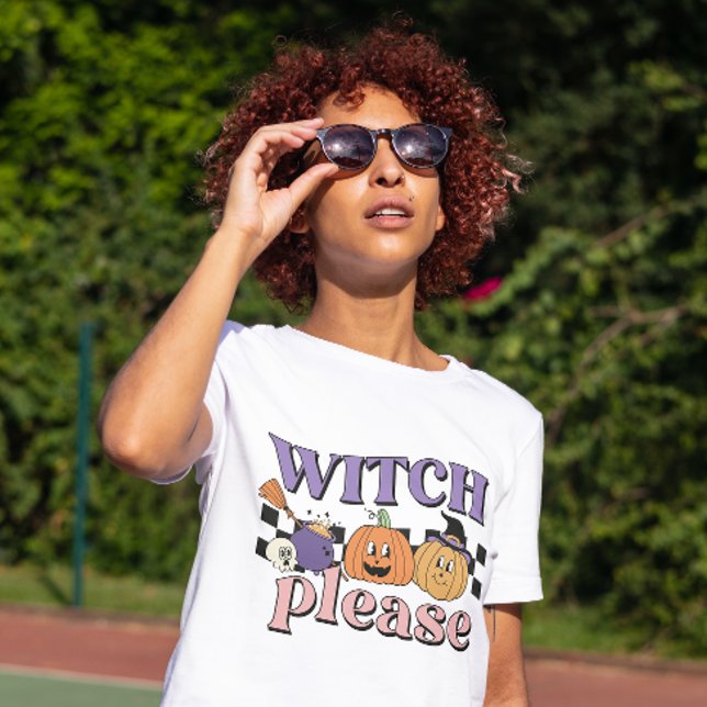 CAMISETA HALLOWEEN SASSY WITCH POR FAVOR CITE (Criador carregado)