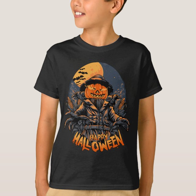 Camiseta Halloween Scarecrow (Frente)