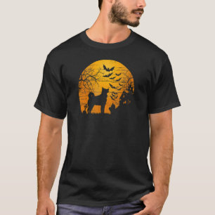 Camiseta Halloween Scary Elkhound Graves Creepy Moon & Haun