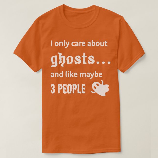 Camiseta Halloween Scary Ghost Spooky Boo Funny 280 (Frente do Design)